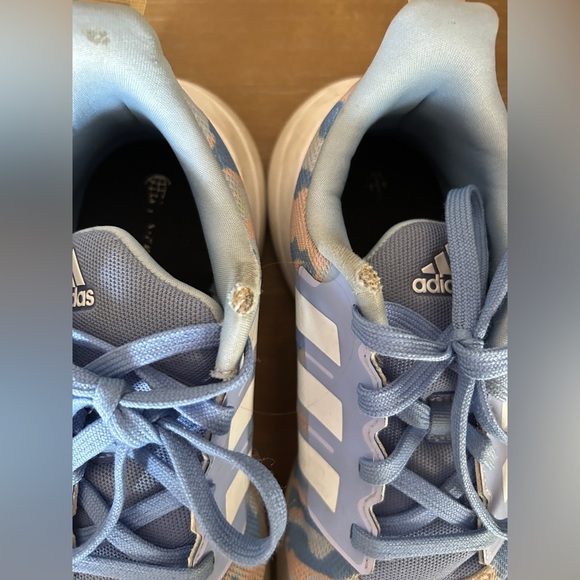 Adidas Kids Sneakers in Blue and Tan Camo - Picture 2 of 7